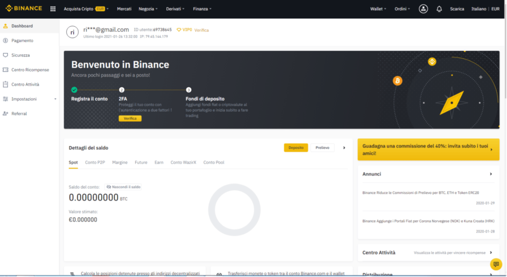 binance-schermata-home