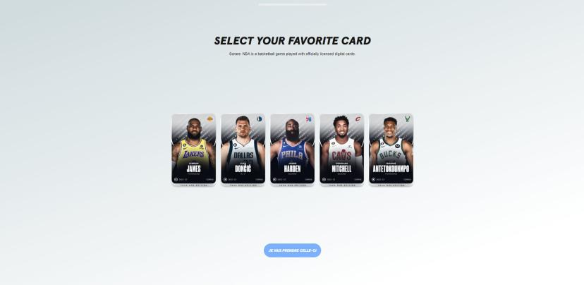 sorare nba registrazione