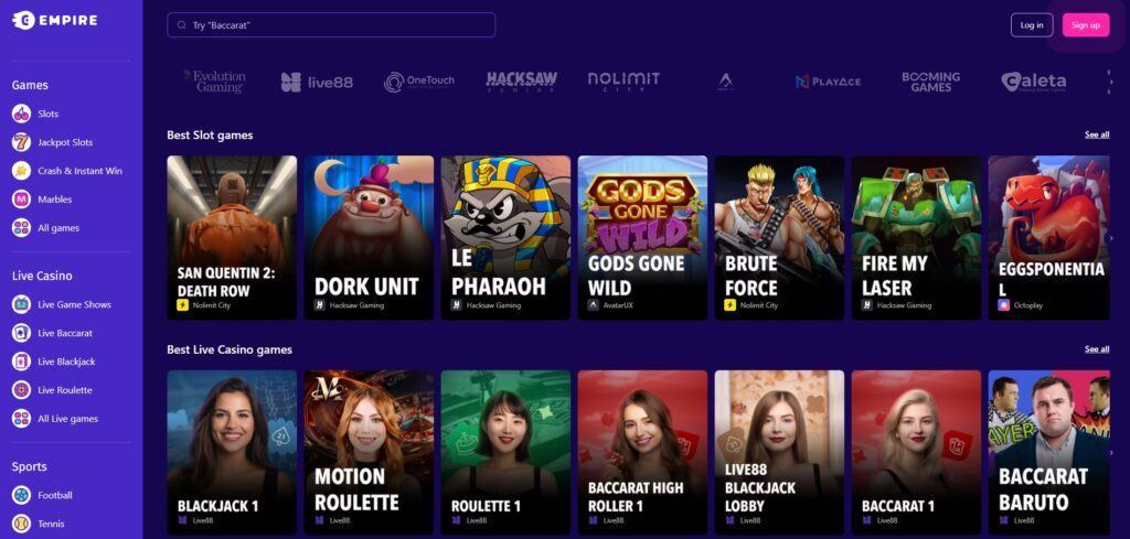 Panoramica dei Migliori Crypto Casino in Italia 5 6 Empire io