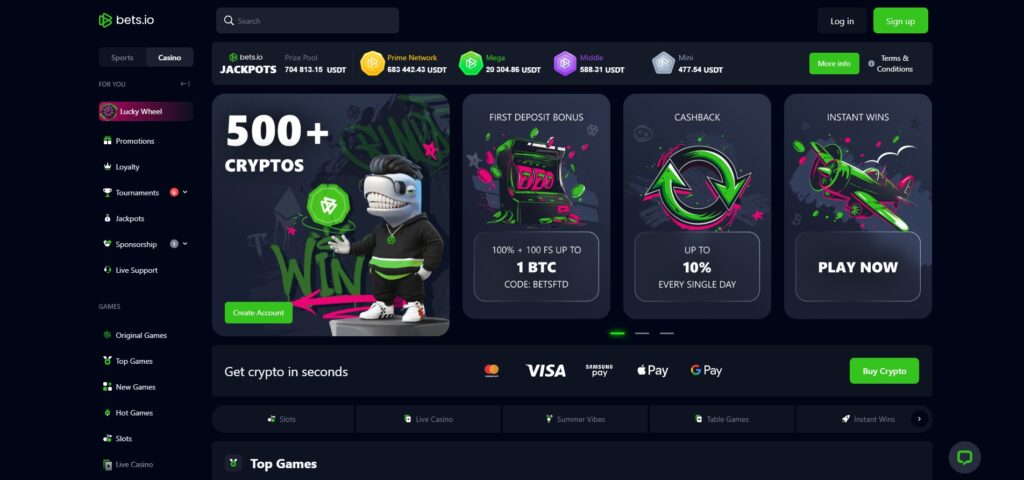 Panoramica dei Migliori Crypto Casino in Italia 7 8 Bets io